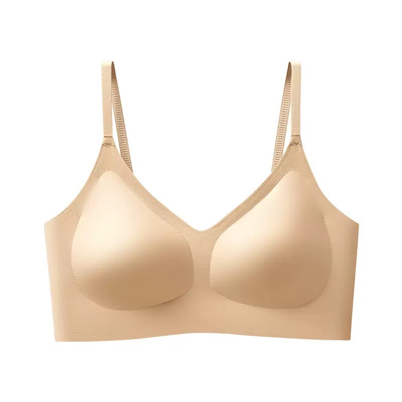 Taza fija sin marcas de belleza de espalda ropa interior para mujeres pechos pequeños colapse tipo chaleco de pecho sin anillo de acero anti-caída sujetador deportivo