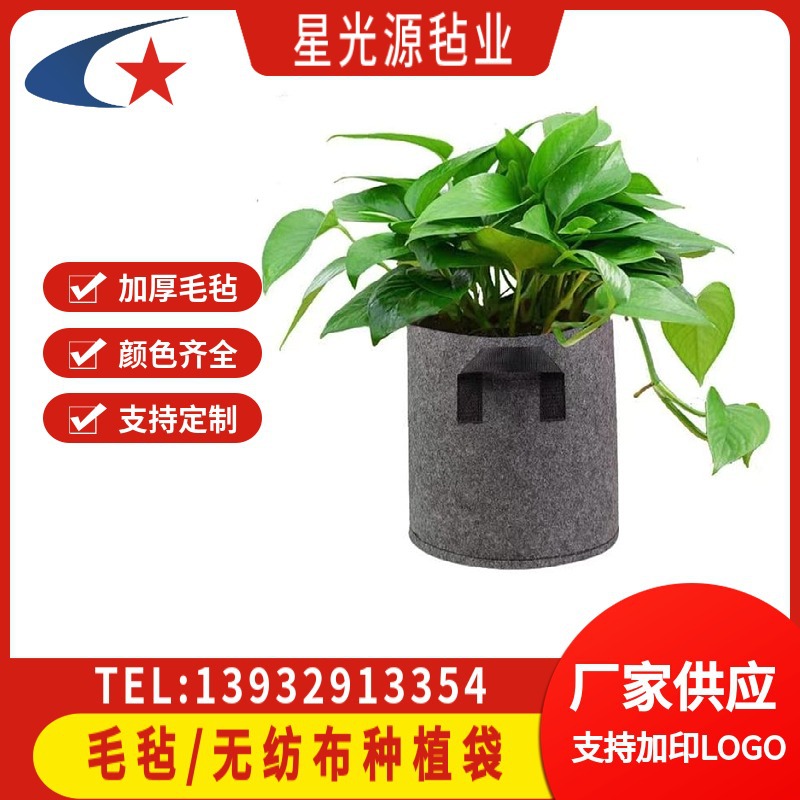 现货批发10加仑无纺布种植盆美植桶 番茄土豆可透视视种植袋