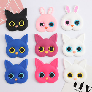 Cave shoes 3D cat rabbit soft rubber accessories handmade DIY refrigerator cream glue mobile phone case slippers