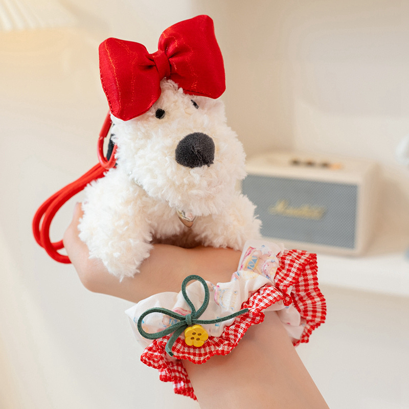 ウエストハイランド子犬ペンダントぬいぐるみキーホルダー女の子ヘッドバンドぬいぐるみギフト屋台卸売|undefined