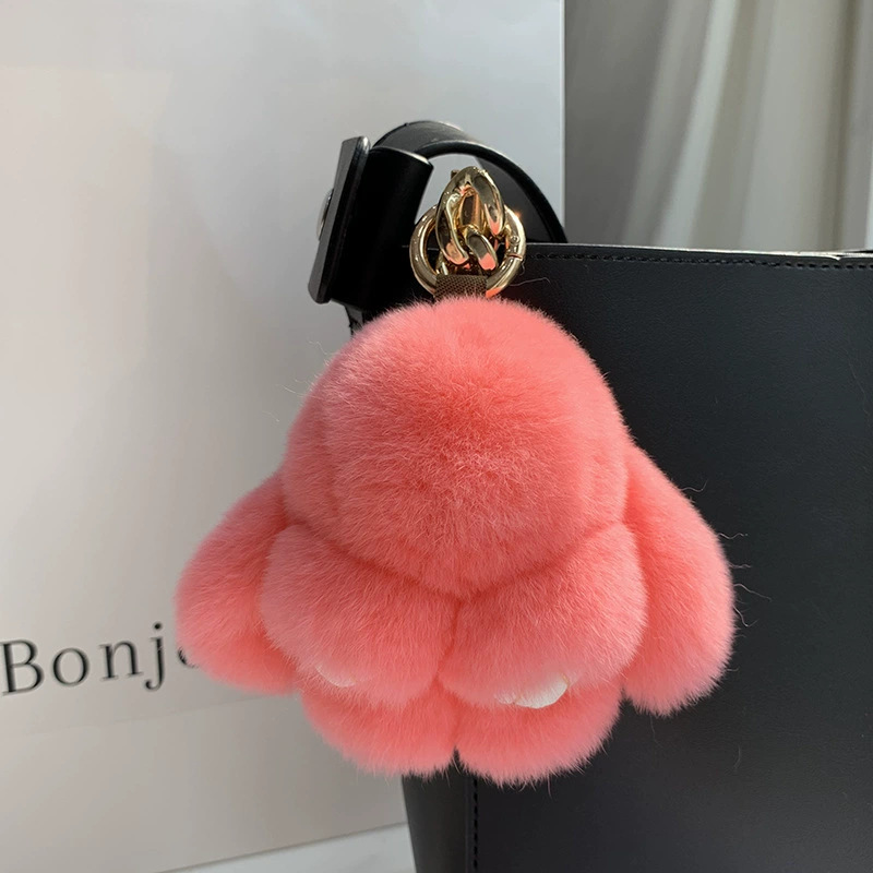 Pellera de conejo real, conejo muerto, accesorios, bolsos, lindos, cerradores de conejo, joyas, muñecas de peluche, joyas