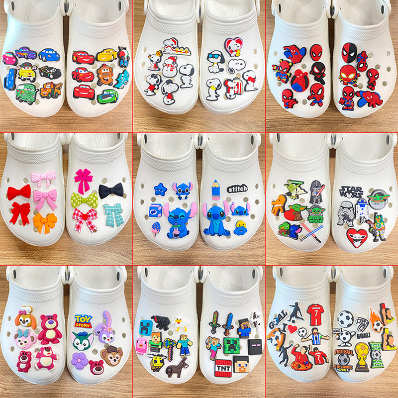 270 Sets of Shoe Charms Anime Trendy Brand Clog Shoe Decorations Cartoon Shoe Accessories Premium Shoe Ornaments Temu Hot-Selling Items