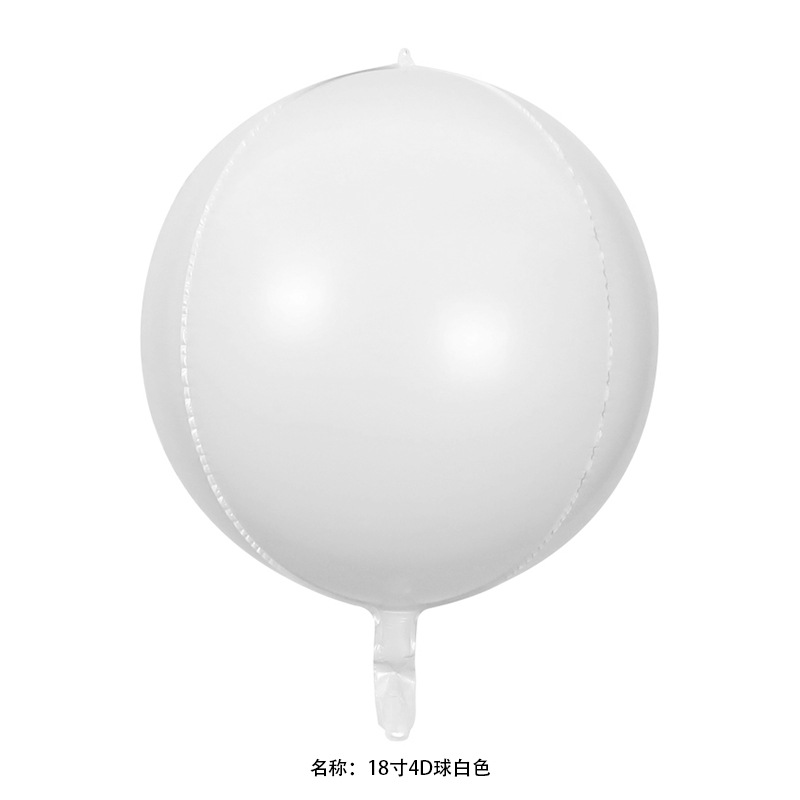 18 pulgadas 22 pulgadas 32 pulgadas 50 pulgadas 4D esfera redonda gran tamaño normal globo de película de aluminio decoración de fiesta de cumpleaños
