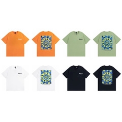 STUSSY ステューシー 正規品 25春夏 カジュアル プリント コットン ルーズ ラウンドネック 半袖 Tシャツ 男女兼用