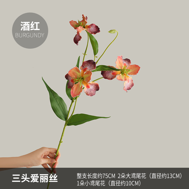 75CM 세 머리 앨리스-버건디