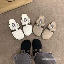 ��ʽ����Ь�ӽq��ů���ëë��ЬŮ�ﶬ�⴩һ�_�Ű��^���ϲ���Ь