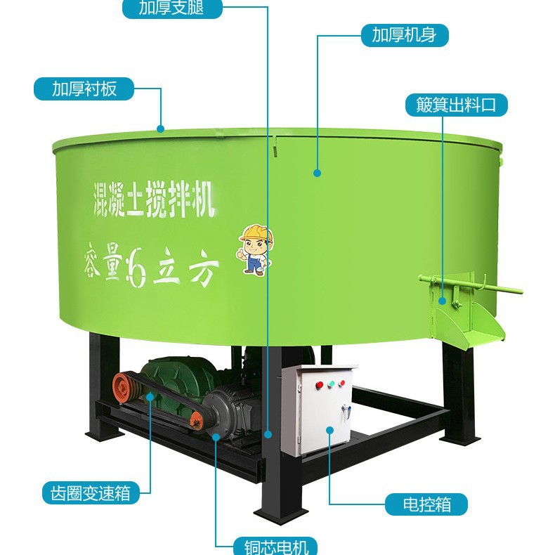 现货供应沙浆储存搅拌机 水泥细石混凝土搅拌机 混凝土平口搅拌机