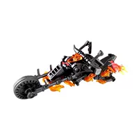 Строительные блоки MOC, совместимые с LEGO 25824, модель мотоцикла Ghost Rider, игрушки из мелких частиц, собранные строительные блоки
