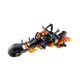 MOC building blocks compatible with Lego 25824 evil spirit Knight motorcycle model small particle toy assembling building blocks