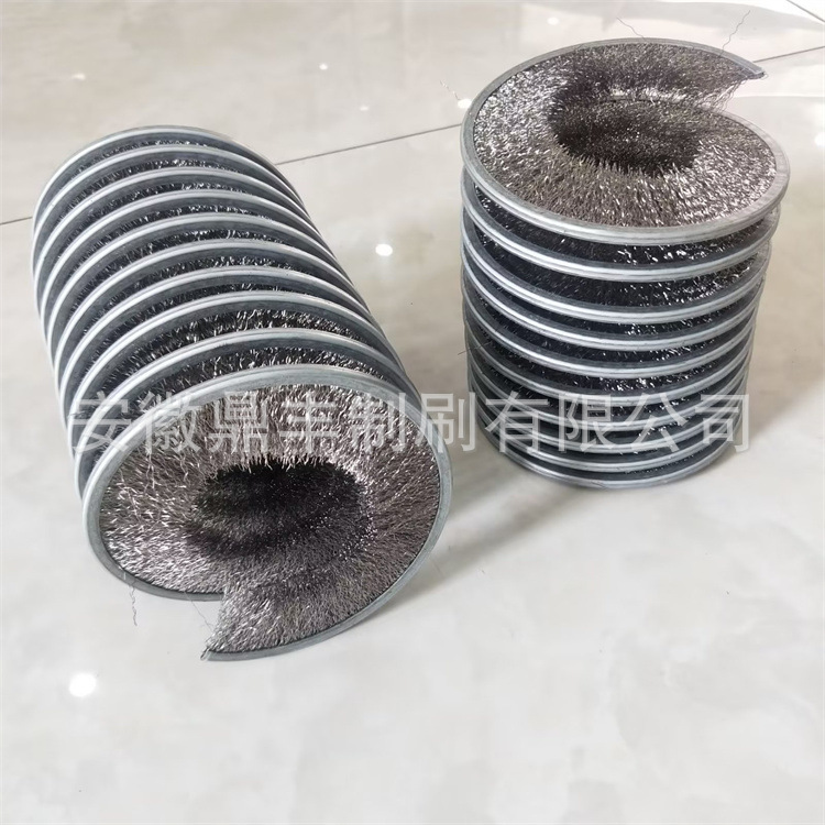 厂家供应抛光毛刷辊 缠绕式清洗毛刷辊 尼龙丝除尘清洁刷 可定