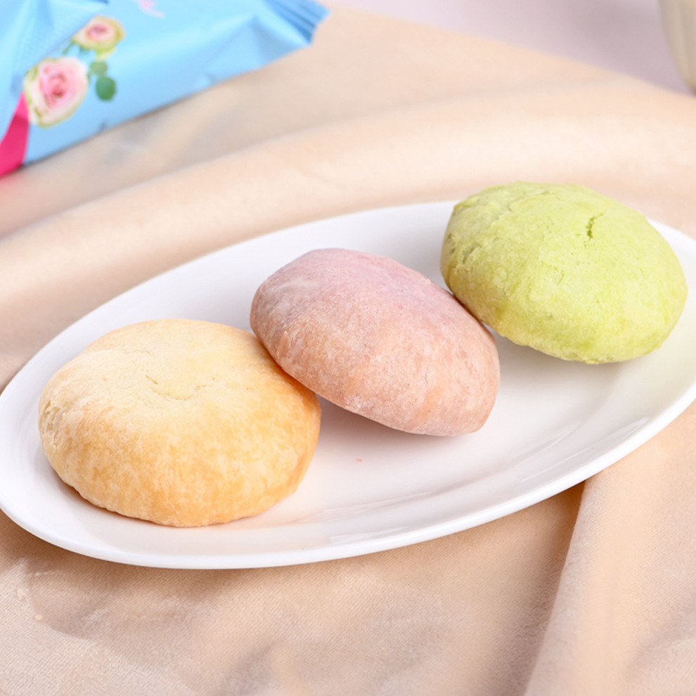 Yunnan rose flower cake gift box bulk flower cake matcha purple sweet potato original snack breakfast pastry delivery