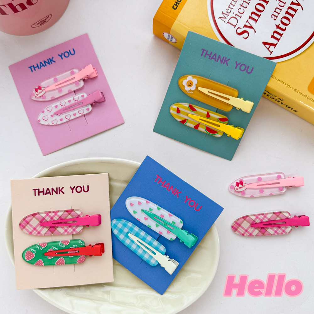 Sweet love wave point strawberry fruit seamless side bangs broken hairpin girl heart to send girlfriends wholesale new_voghion.com