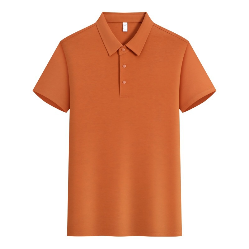 Mulher de seda de manga corta polo personalizado logotipo de verano masculino y femenino camiseta de collar bordado modelo