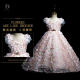 Children's Dress Sweet Princess Long Dress High End Piano Playing Girls Performance Ten Year Old Girls Pink Princess Dress