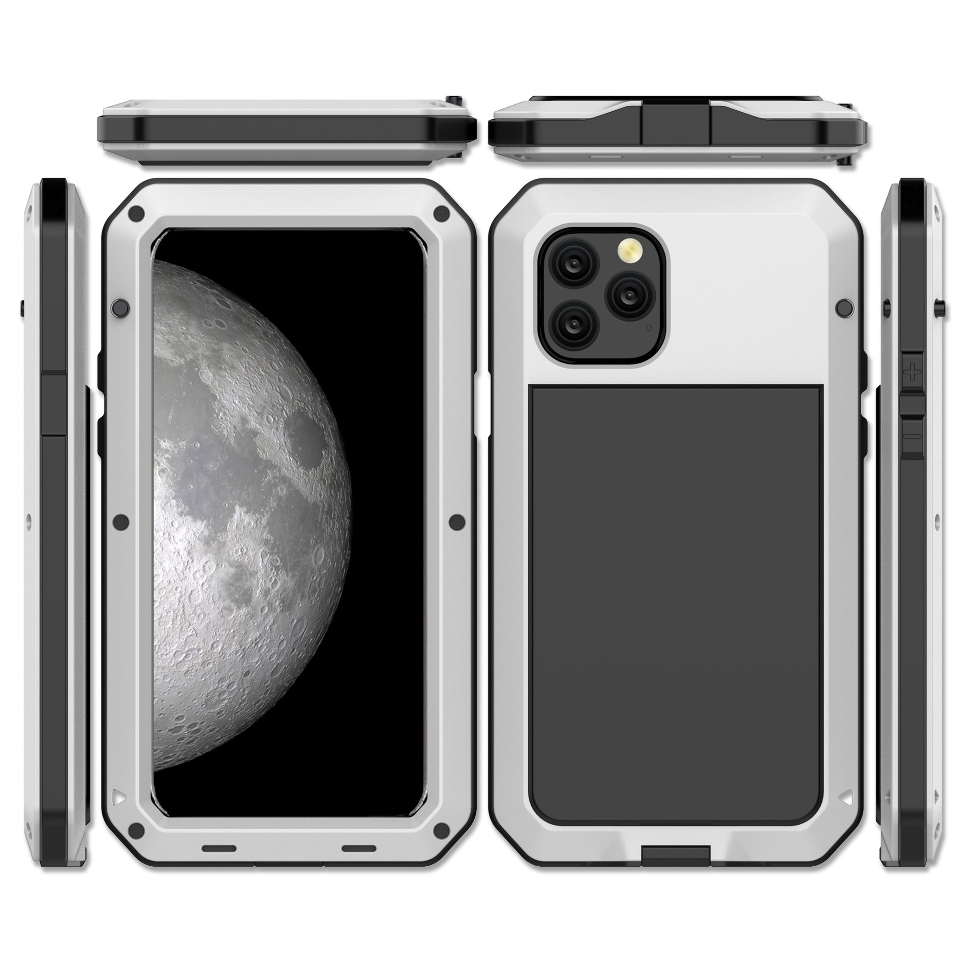Shockproof Metal Phone Case For Iphone 17 Pro Protective Cover_voghion.com