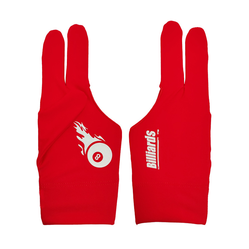 Guanti da biliardo professionali a tre dita, sottili, traspiranti, di alta qualità, antiscivolo, senza dita, modello allungato._voghion.com