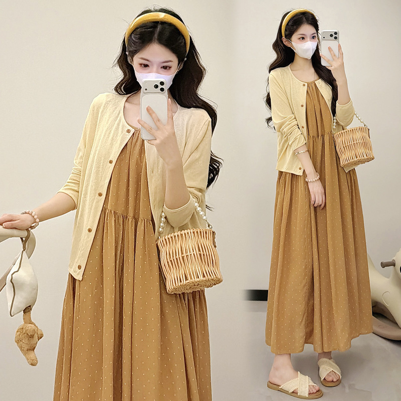 2026 Simple 2-Piece Set Plus Size Casual Maternity Fashion Set