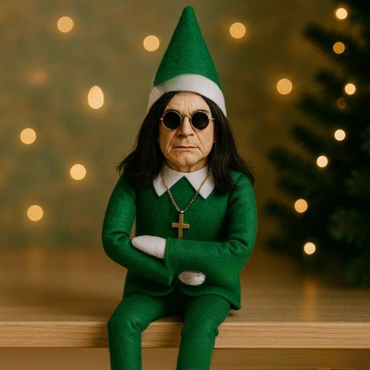 Snoop on a Stoop Christmas Elf Doll跨境窥探弯腰圣诞精灵娃娃|undefined