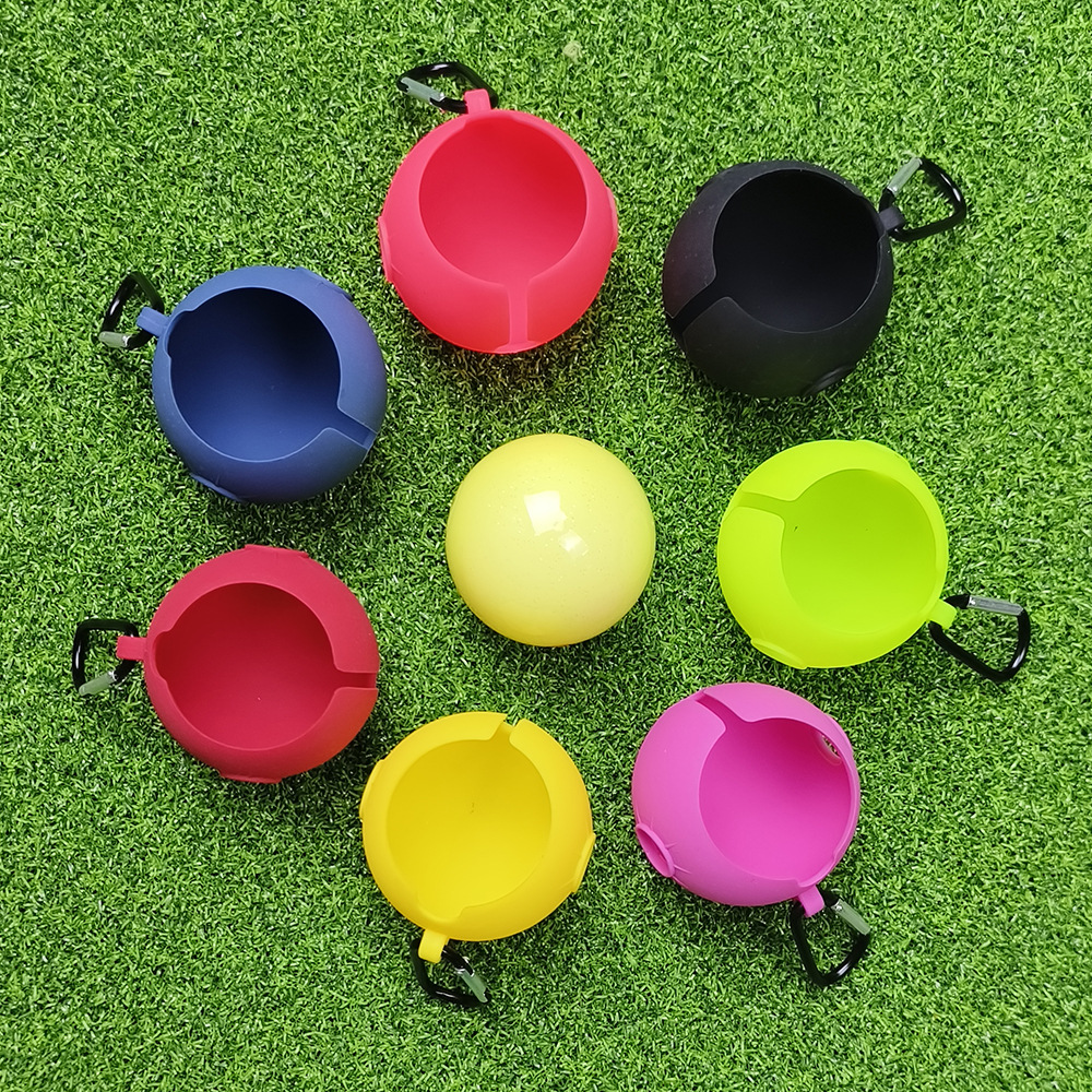 Golf Park Ball cubierta de silicona cubierta protectora Park Ball Shell Mini Ball Bag clip de la bola