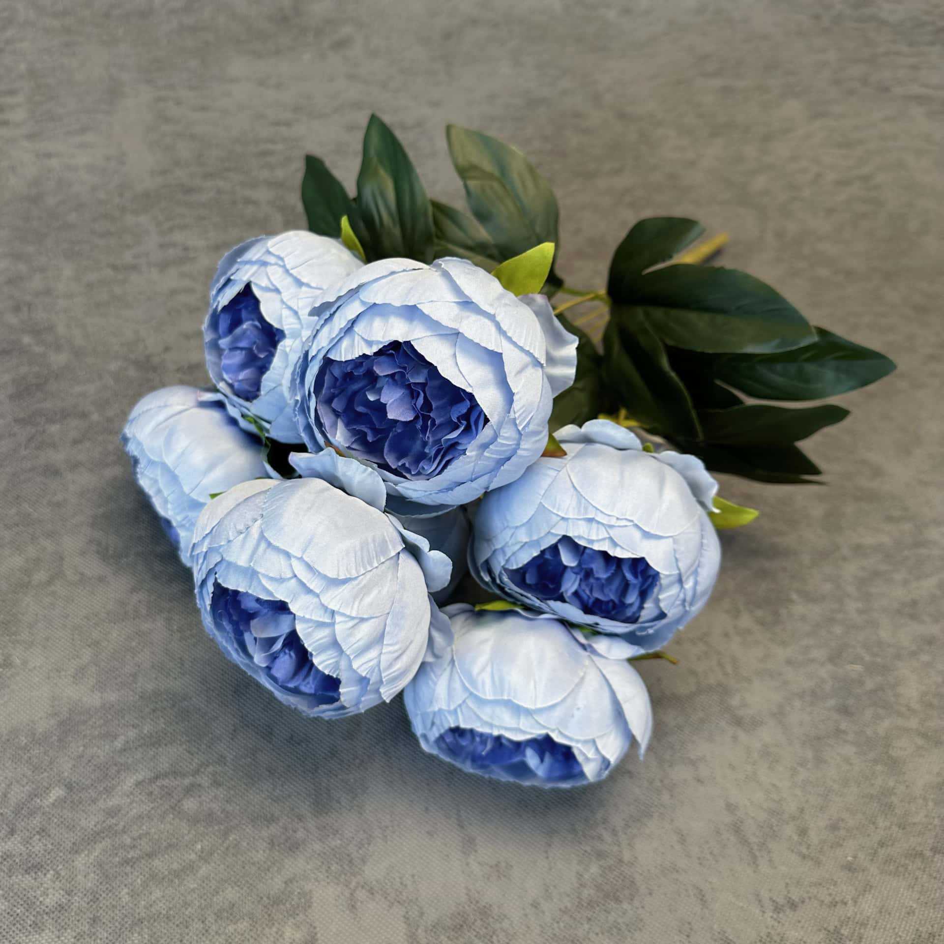 Simulación de 7 flores de peonía decoración de boda decoración de flores de seda hechas a mano transfronterizas adornos de flores falsas al por mayor