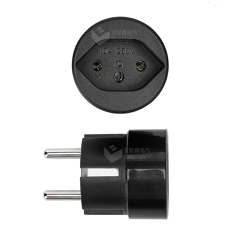 CE certified Swiss to French plug Swiss to German European plug 10/16A