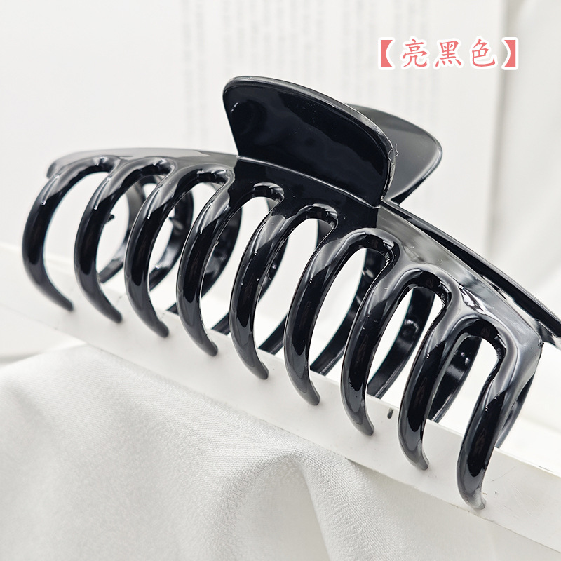 Personalizado Amazon brocas de pelo quilla grande raspar brocas de cabello estriado garra bandeja brocas de cabello tocado transfronterizo clip de tiburón al por mayor