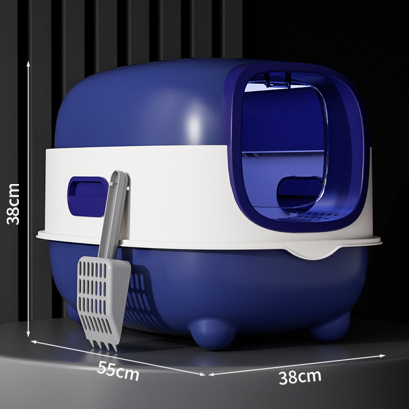 Caja de Arena para Gatos Totalmente Cerrada, Inodoro para Gatos con Esterilización y Desodorización, Tamaño Grande, Antiderrames, Suministros para Mascotas Extra Grandes, Desinfección al por Mayor
