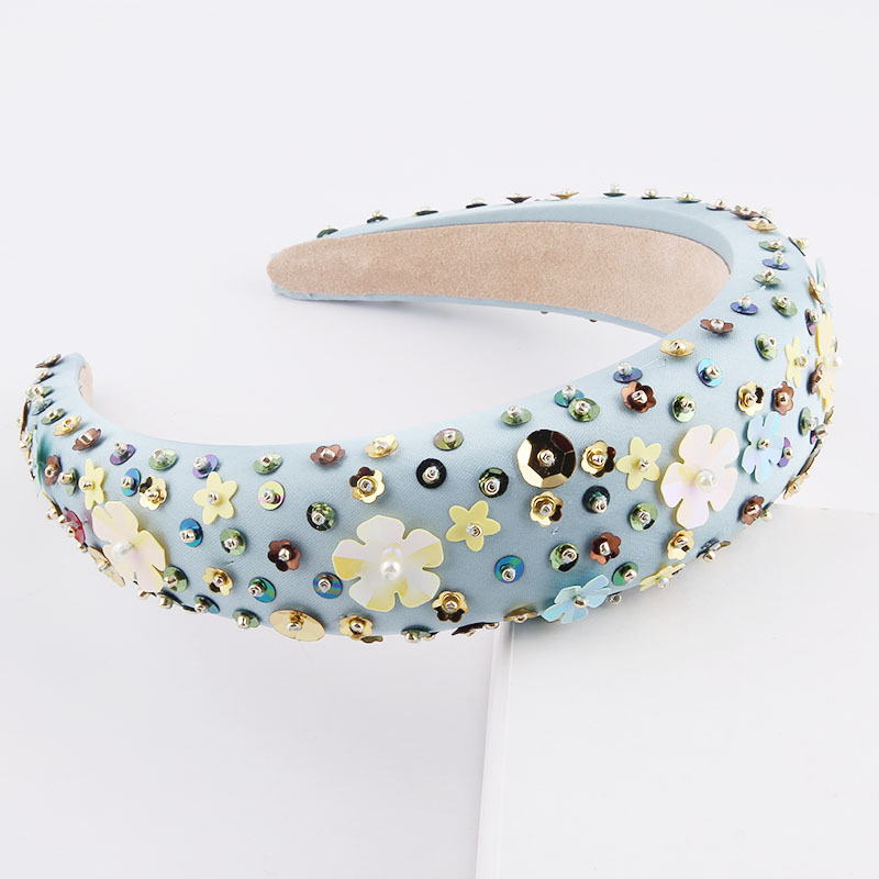 Fashion Particle Flower Sponge Headband display picture 5