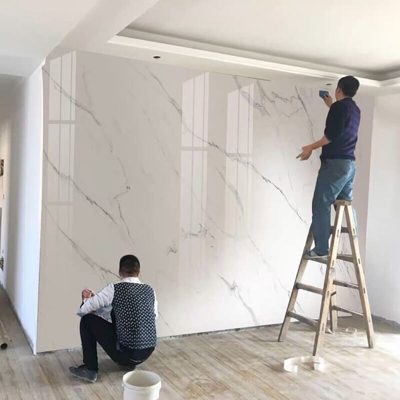 Factory Direct sales marble carbon crystal plate metal carbon crystal plate wood veneer wall panel bamboo fiber integrated wall panel