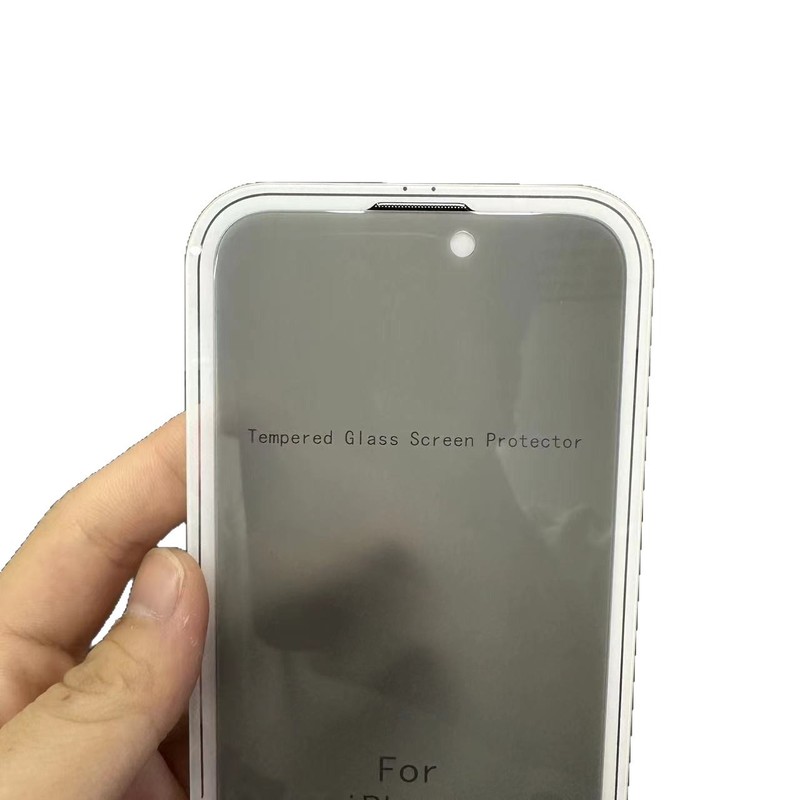 iPhone17Proに適した超微細シルクスクリーンブラックエッジ強化フィルムApple 17/16フルスクリーン電気メッキ強化フィルム|undefined