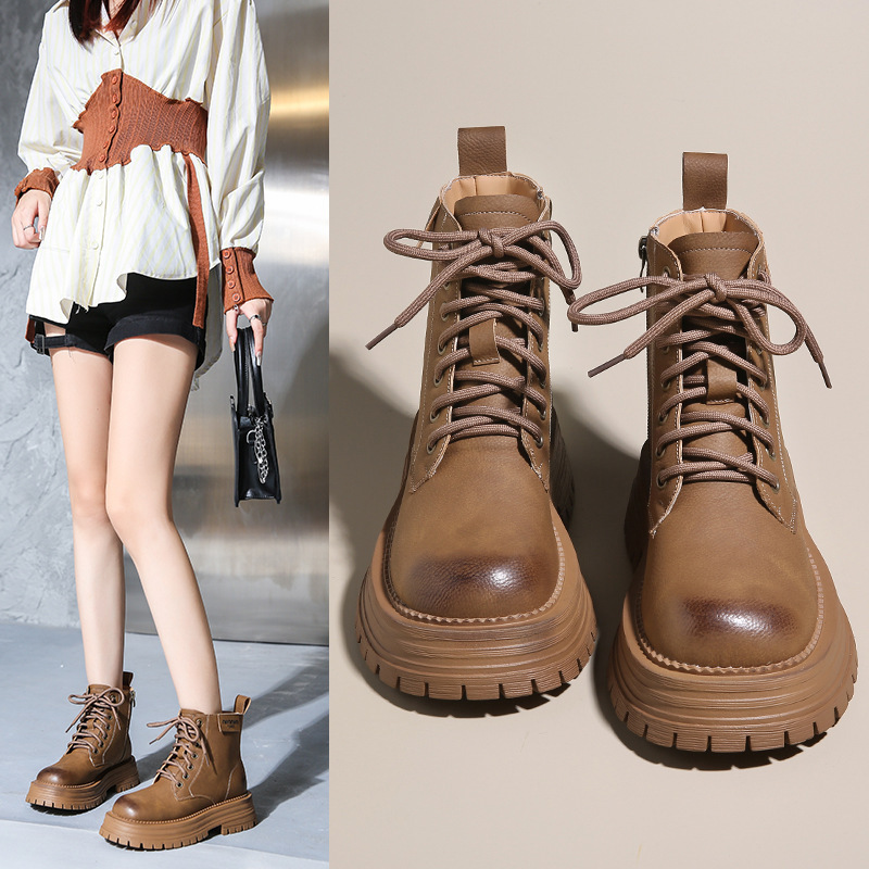 B4777 830K BOOT CỔ THẤP NỮ TAINKW MÙA XUÂN THU ĐÔNG PHONG CÁCH HÀN QUỐC ĐẾ CAO GIÀY DÉP NỮ G03 SẢN PHẨM MỚI