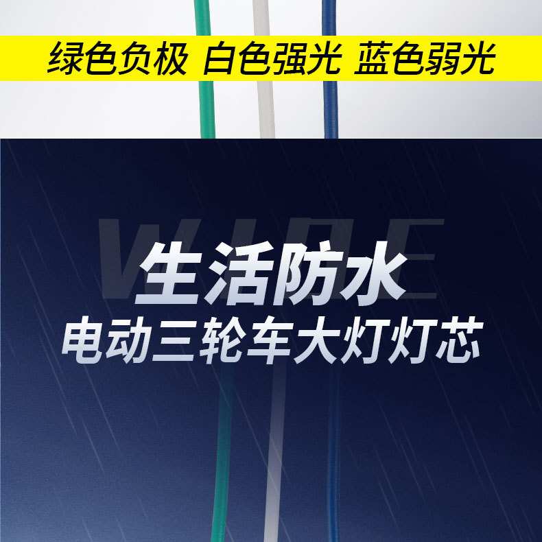 Electric Tricycle Headlight Wick Caravan Led Light Panel Accessories Replacement Core 4860V Universal Strong and Weak Light Beads
