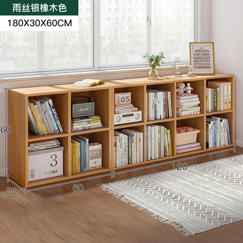 Estantería Estante de piso Estante de piso Estante de libro corto Dormitorio Combinación libre Gabinete de rejilla Ventana salediza Gabinete de almacenamiento de balcón Armario de almacenamiento