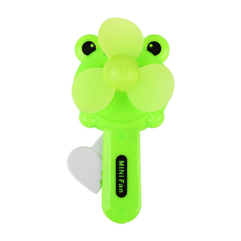 Ventilador de prensa manual de animal de dibujos animados creativo, ventilador de prensa de mano portátil para niños pequeño, ventilador fresco de verano, juguete al por mayor