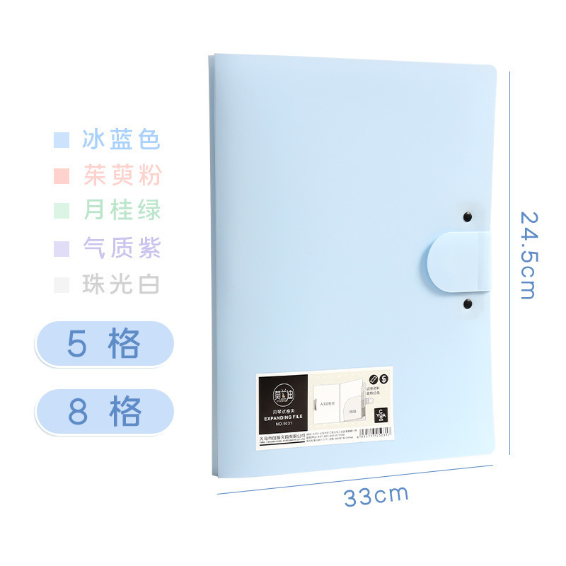 Multi-Pocket Plastic A4 Organizer File