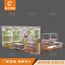 商场童装中岛展柜婴儿服装烤漆高柜靠墙衣服挂架新款服饰展示货架