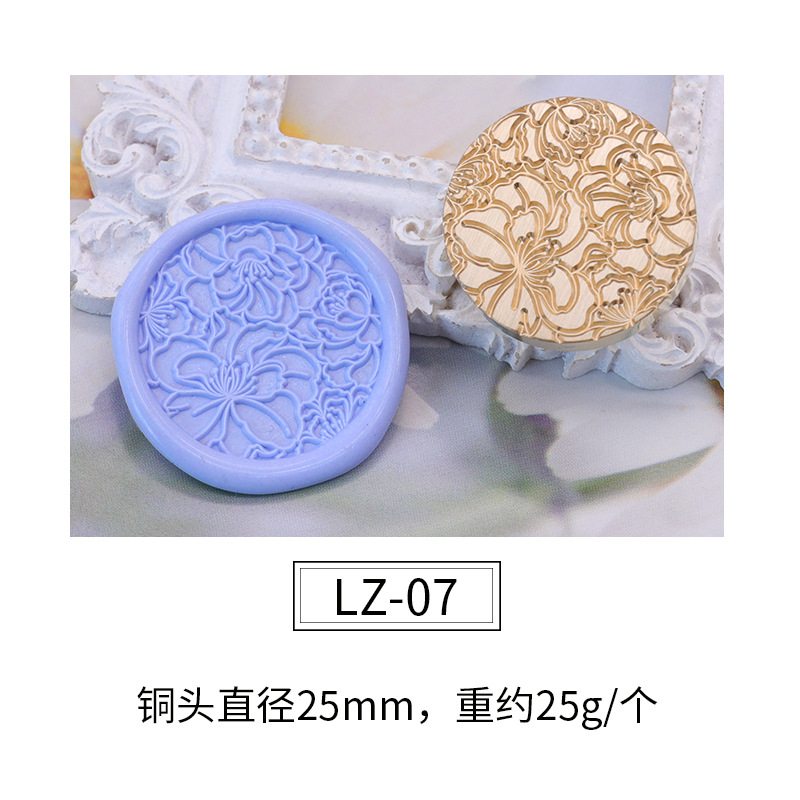 Cabeza de sello de pintura de fuego cabeza de cobre de planta verde patrón confeccionado sobre sellado cera sello de pintura de fuego Cabeza Fábrica al por mayor