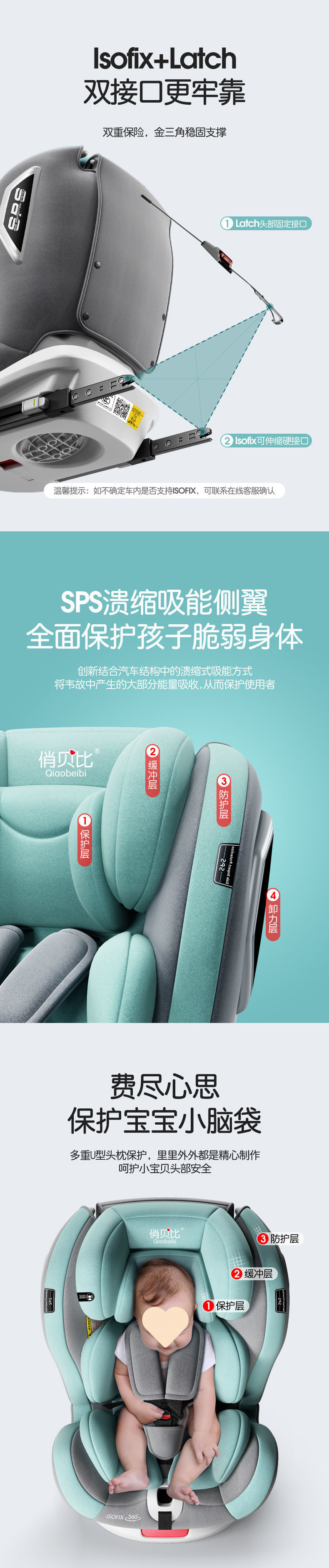Child Car Seat for Babies, 360-Degree Rotating, Simple and Portable Seat, Universal Model for Infants