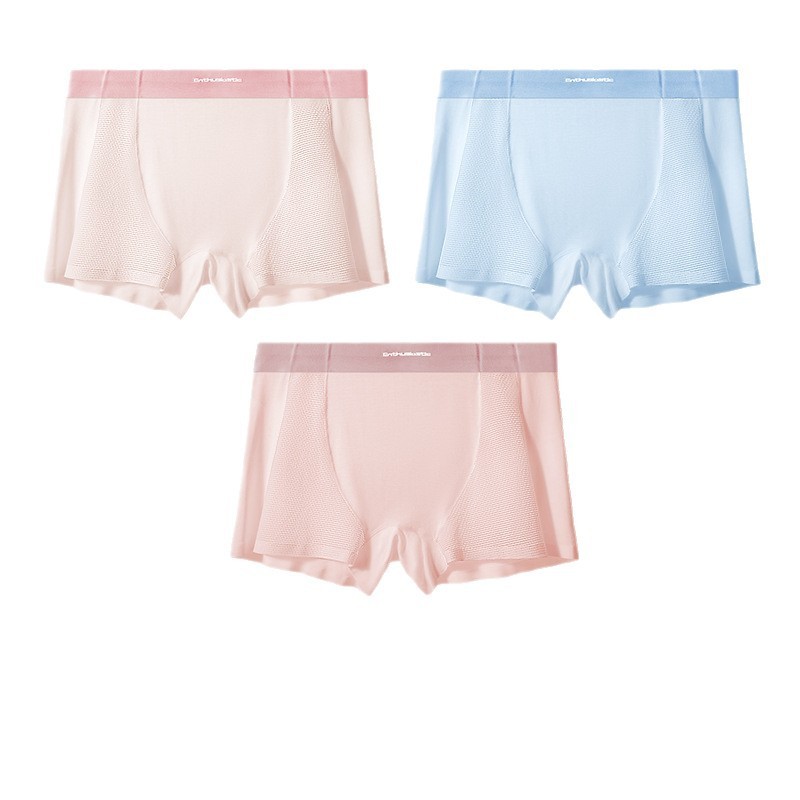 モーダルミッドウエストレディースボクサーブリーフ女性用 10A マルベリーシルク通気性抗菌クロッチガールズスポーツボクサーパンツ|undefined