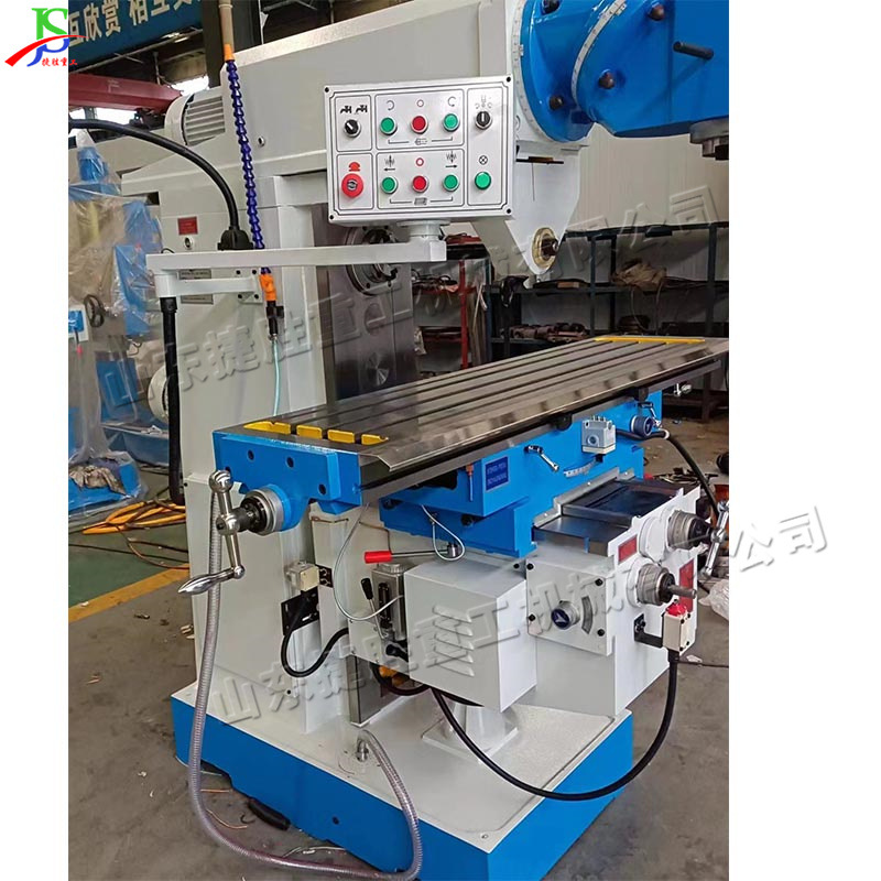 máquina de corte de metal de brazo oscilante de mesa de elevación de fresadora giratoria máquina de corte de piezas horizontales automática