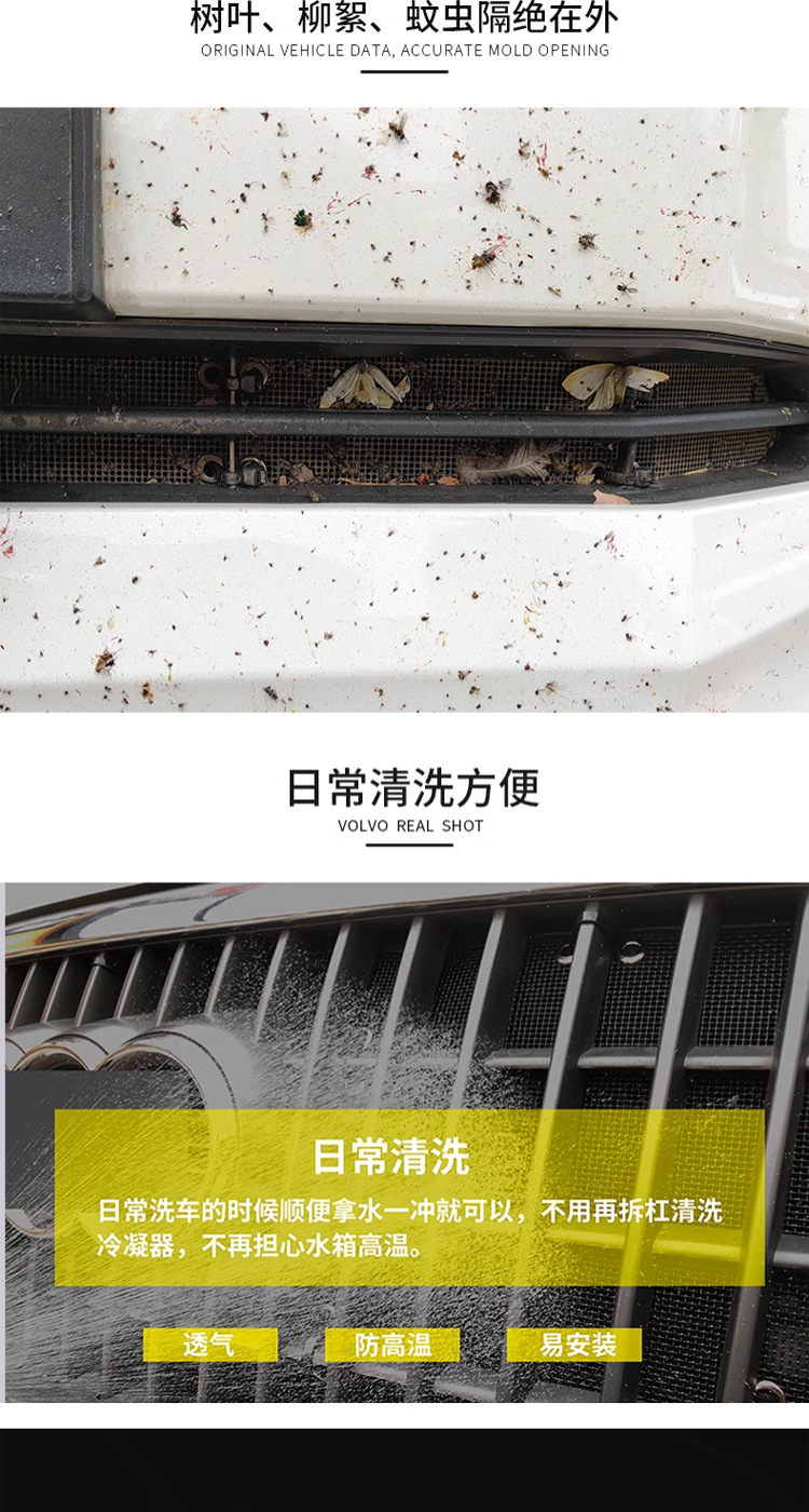 Suitable for 22-23 Honda Models Insect-Proof Net Car Radiator Protection Net Anti-Weed Modification