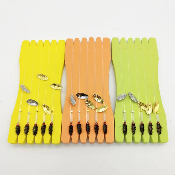Melon seed sequins fishing group road sub-micro fly hook nano worm line group suit 5-aid pitcher small white horse mouth