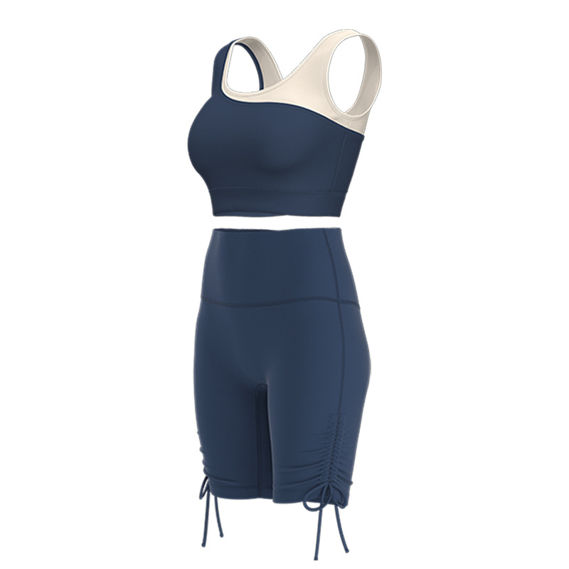 Juyi Tang nuevo juego deportivo de verano sin marcas de belleza de espalda un conjunto de yoga de alta elasticidad