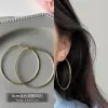 Golden earrings, silver 925 sample