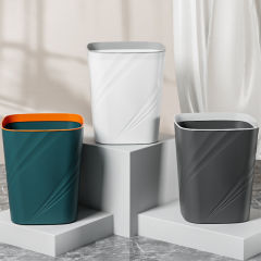 ゴミ箱の家庭用大容量の軽い豪華な北欧風の圧力付きのごみの筒の大きいサイズのトイレのごみの紙のかご