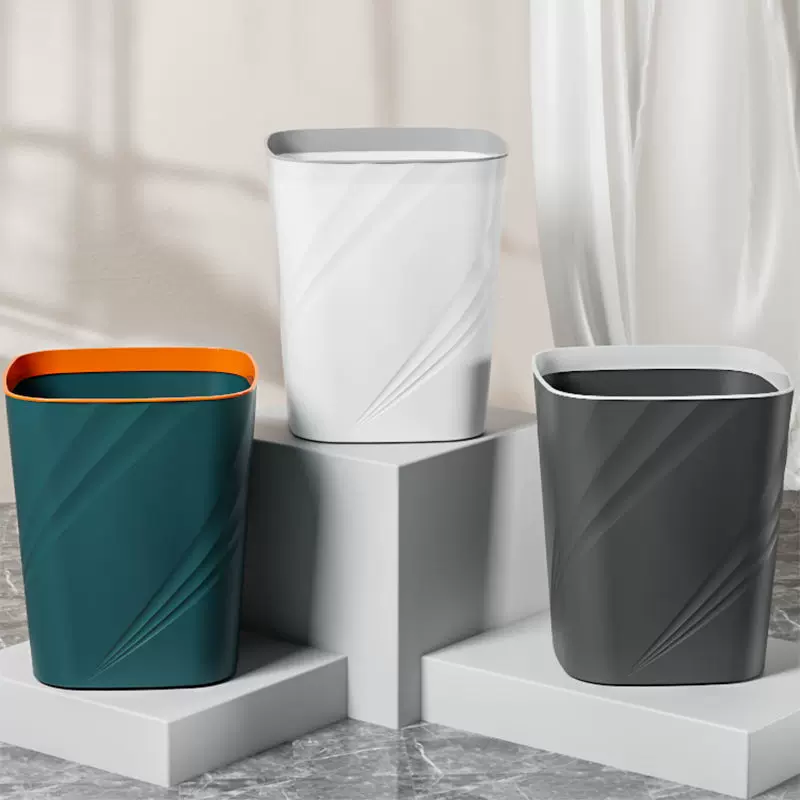 垃圾桶家用大容量轻奢北欧风带压圈垃圾筒大号卫生间厕所纸篓收纳