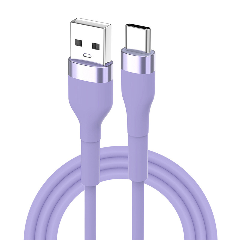 66WシリコンTYPE-Cデータケーブルは、Xiaomi、Apple、Samsung、Huaweiの携帯電話に適した急速充電ケーブル、USB充電ケーブルです。|undefined