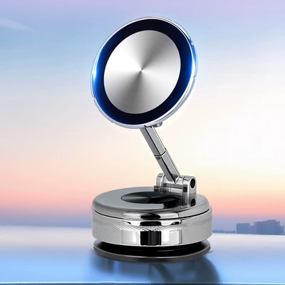 Factory Supplies Metal Car-Mounted Car phone holder - silver-source-factory-supports-online-video-factory-inspection