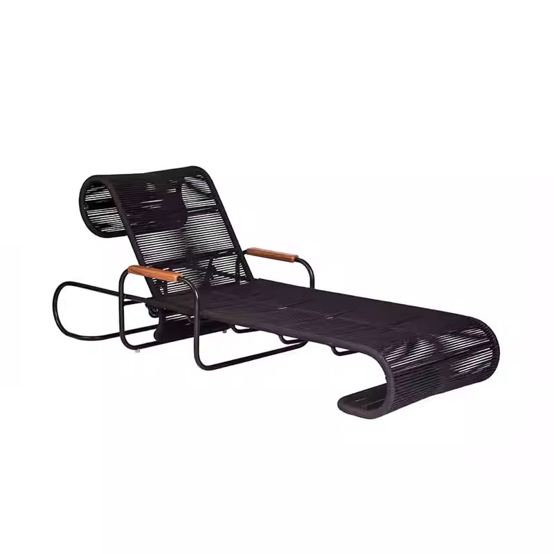 Sillón de ratán al aire libre, patio al aire libre, jardín, mesa de centro de ocio, combinación de casa de familia, cafetería, villa, muebles de balcón