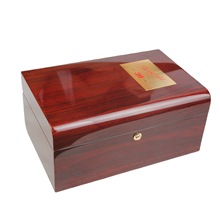 厂家生产高档钢琴漆木盒烤漆酒盒酸枝木盒油漆木盒亮光红酒木盒